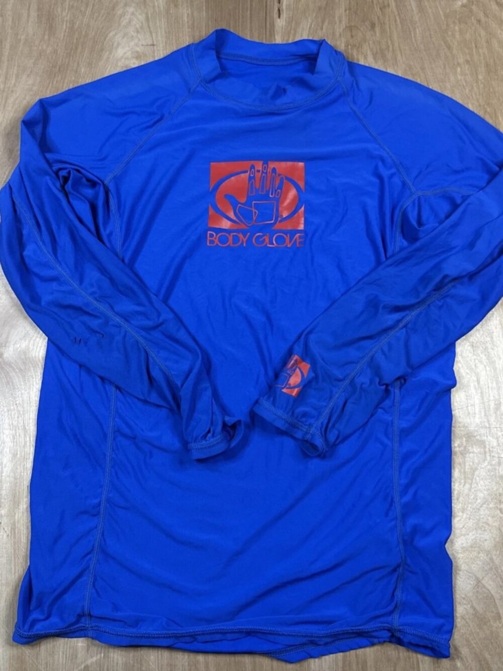 Body Glove Blue Long Sleeve UV Protection Rash Guard, Size 16